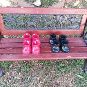 Build A Bear Boots Red and Black